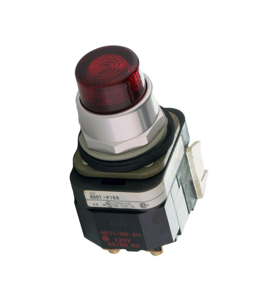 800TPT16R
Push-to-Test Feature, Red Pilot Lite