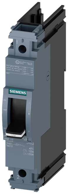 3VA5120-6ED11-0AA0 Siemens Molded Case Circuit Breaker With Thermal - Magnetic Trip Unit, 20A 1-Pole