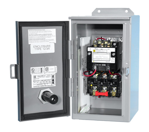 8536SCA3V02S
Enclosed NEMA-12 and 3R, 480VAC Coil