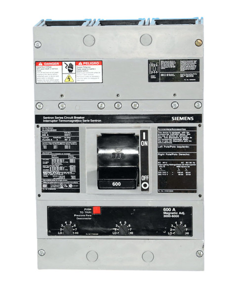 HLXD63B600 LD6 High Interrupting 65k Sentron Circuit Breaker by