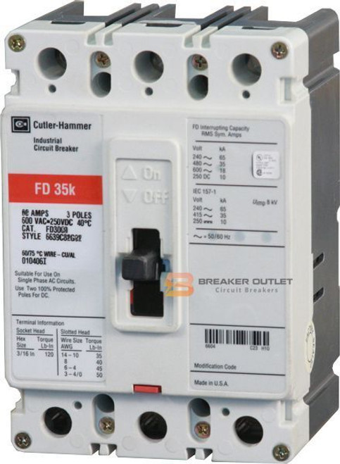 FD3035 Eaton / Cutler-Hammer Circuit Breaker FD3035 Eaton / Cutler-Hammer Circuit Breaker