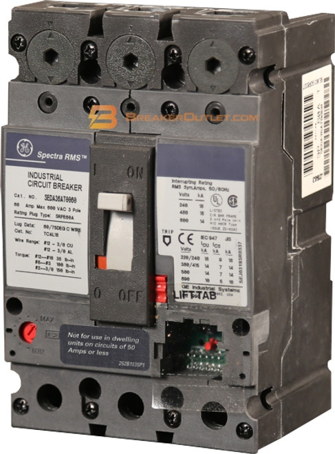 SEDA36AT0150
150 Amp Frame Capacity SEDA36AT0150
150 Amp Frame Capacity