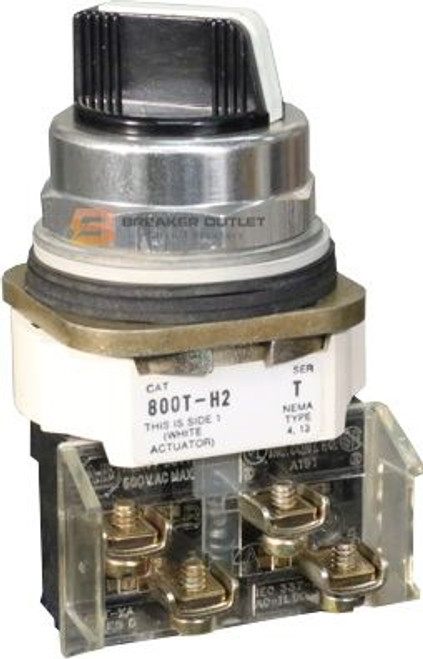 Allen-Bradly 3-Position Selector Switch with Spring Return