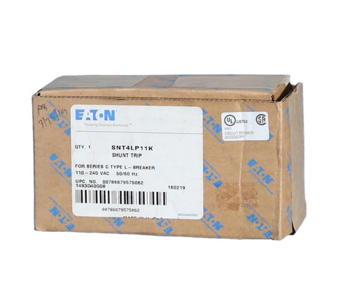 SNT4LP11K
New -Shunt Trip Accessory SNT4LP11K
New -Shunt Trip Accessory