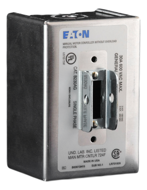 Eaton MST01 :: Manual Motor Starter, Toggle Switch, 1PH, 1P, MS Series,  Open :: Gexpro