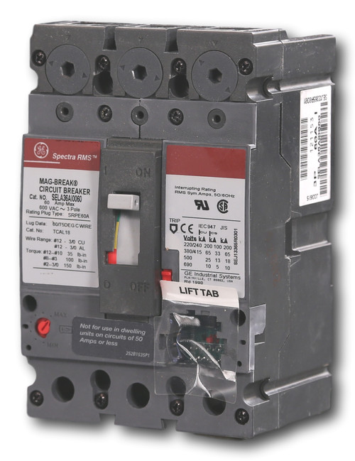 GE Motor Circuit Protector
SELA36AI0060 GE Motor Circuit Protector
SELA36AI0060