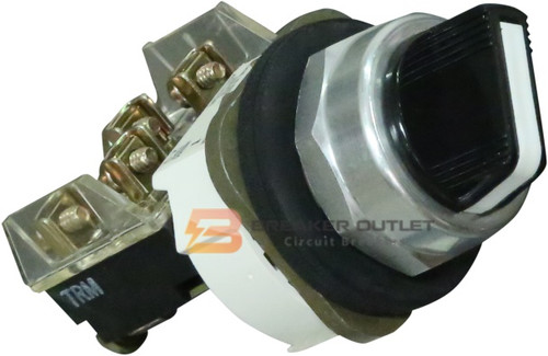 Allen-Bradly 3-Position Selector Switch with Spring Return