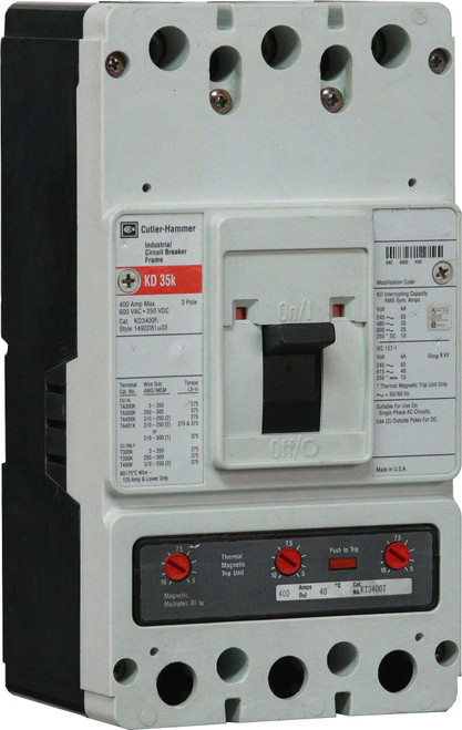 KD3400KW
400A Rated Non Automtic Switch, w/o Lugs