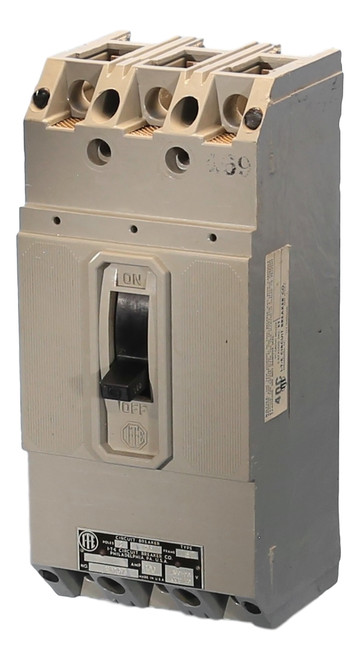 HF2B100
(2 Pole come in 3 Pole Frame)
Center phase is omitted in HF Breakers.
