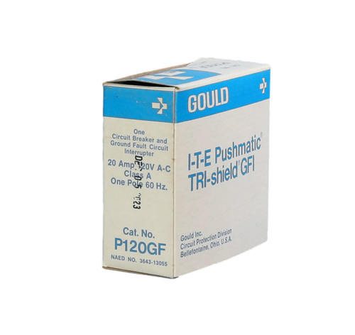 The Original Pushmatic GFI Breaker
P120GF ITE/Gould The Original Pushmatic GFI Breaker
P120GF ITE/Gould