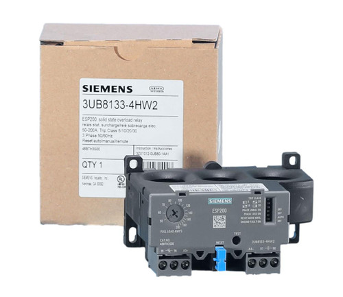 3UB8133-4HW2
ESP200 Overload Relay 3UB8133-4HW2
ESP200 Overload Relay