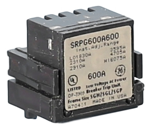 SRPG600A350 Spectra Rating Plug
350A
(Picture shown is typical for all amps)