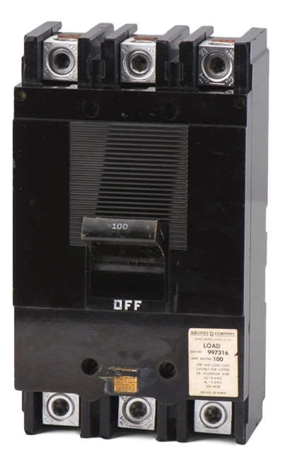 Obsolete 999316 Square D 100 Amp ML-1 Circuit Breaker