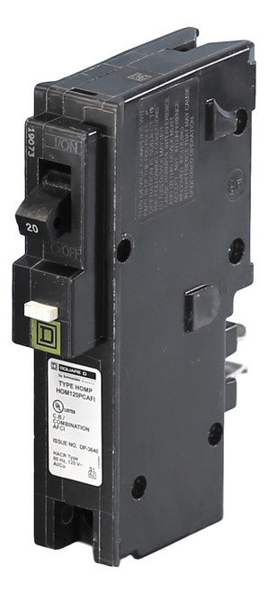 Square D Homeline 20 Amp Single-Pole Plug-On Neutral Dual Function