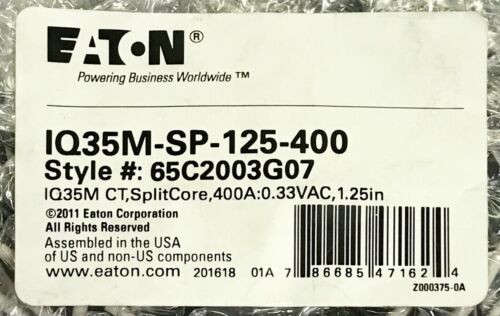 IQ35M-SP-125-400
Split Core CT's