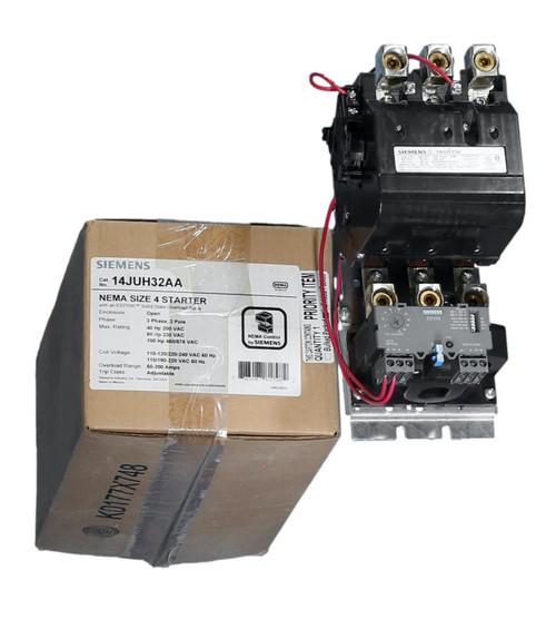 Formerly Furnas, now Siemens NEMA Starters Size 4 14JUH32AA