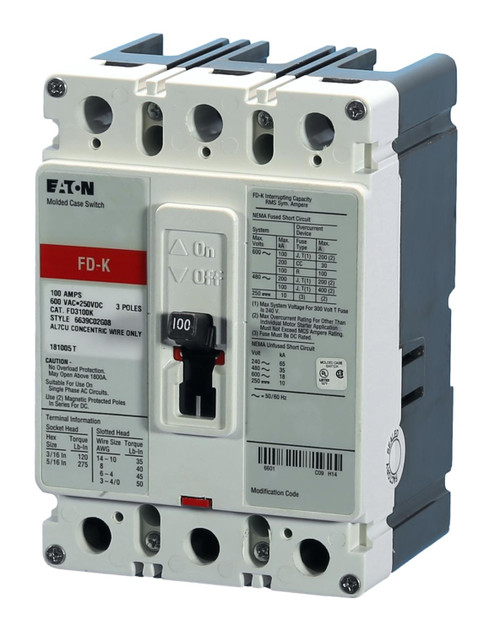 FD3100K
Molded Case Switch
Eaton FD3100K
Molded Case Switch
Eaton