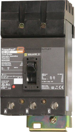 QBA32200 I-lIne 10kA PowerPact QBA frame from Square D