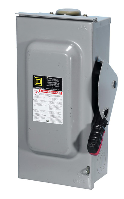 HU363RB Outdoor/Weather Proof 100A Disconnect by Square D