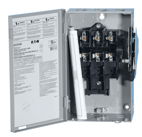 DG322UGB Single Throw 60 Amp Non-Fusible Safety Switch w