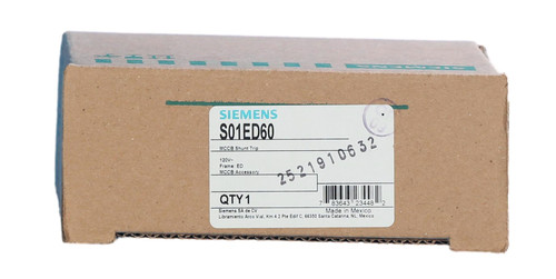 S01ED60 Shunt Trip Device for ED or HED Frames
120 Volt S01ED60 Shunt Trip Device for ED or HED Frames
120 Volt