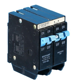 BQ2502115 Bryant Quad 2 Pole 50A/ 2-1 Pole 15A Circuit Breaker