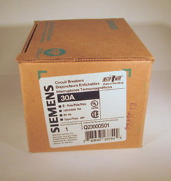New, Siemens Q23000S01 Shunt Trip 2 Pole 30A Circuit Breaker