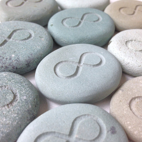 Mini Pocket Green Stones, 1"-1.25"