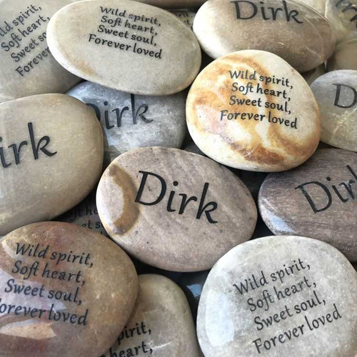 Celebration of Life Rocks Personalized, 2.5"-3.25"