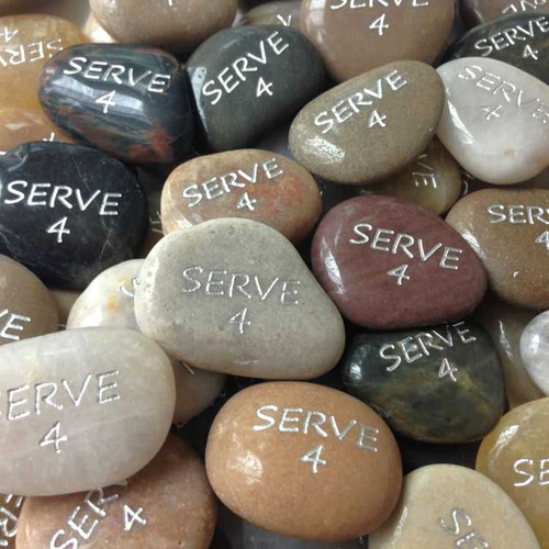 Small Pocket River Stones in Silver, 1.25"-1.5"