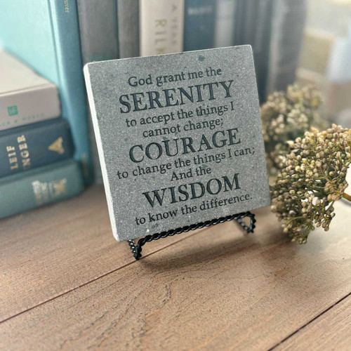 Scripture Custom Display Stone Plaques , 4" x 4"