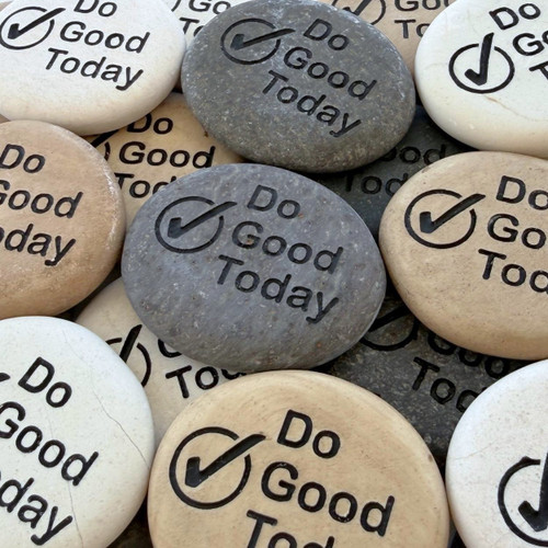Custom Engraved Flat Natural Rocks, 1.5" to 1.75"