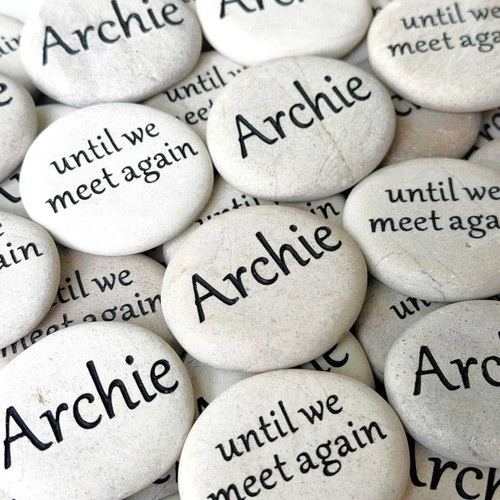 Small Engraved Memorial Rocks, 1.5"-1.75"