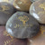Personalized Polished River Stones in Gold, 2.5"-3.25"