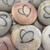 Polished River Rocks Custom Engraved with Black Ink, 1.5"-2.25"