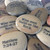 Polished River Rocks Custom Engraved with Black Ink, 1.5"-2.25"
