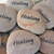 Custom Unpolished River Rocks Engraved in Black, 1.5"-2.25"