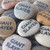 Custom Unpolished River Rocks Engraved in Black, 1.5"-2.25"