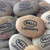 Custom Unpolished River Rocks Engraved in Black, 1.5"-2.25"