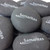 Black Unpolished River Stones, 2.5"-3.5"