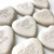 Small Cream Custom Heart Stones , 1.5"-1.75"