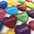Assorted Heart Shaped Pocket Glass Stones, 1.5"-1.75"