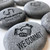 Personalized Gray Rocks in Black, 2"-2.25"