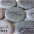 Personalized Gray Rocks in Black, 2"-2.25"