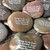 We can engrave multiple lines of text on these rocks