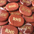 Red Jasper Custom Engraved Stones, 1.75"