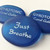 Blue Sea Glass Beach Stones, 2"-2.25"