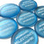 Light Blue Sea Glass Beach Stones, 2"-2.25"