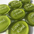 Lime Green Sea Glass Pocket Stones, 1.5"-1.75"