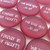 Pink Rose Sea Glass Custom Beach Stones, 2"-2.25"
